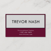 Reitpferde Visitenkarte (Rückseite)