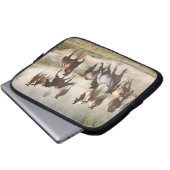 Reitpferde während der Roundup, Montana Laptopschutzhülle (Vorne Knopf)