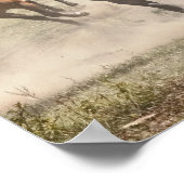 Reitpferde während der Roundup, Montana Poster (Ecke)
