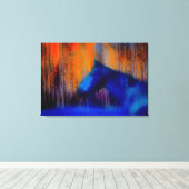 Reitpferde & Waldpferde - Moderne Kunst Leinwanddruck (Insitu (Holzboden))