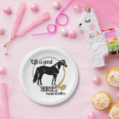 Reitpferde Western Cowboy Pappteller (Party)