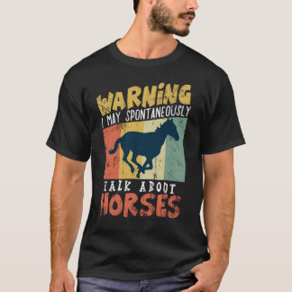 Reitpferdeeqeuestrian lustiger Stallion zu Pferde T-Shirt