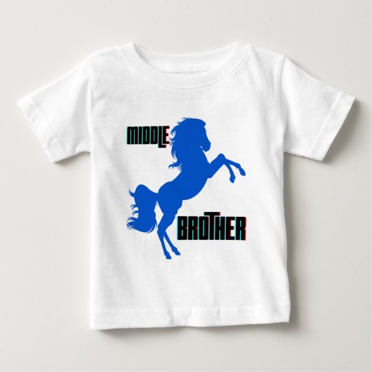 Reitpferden Baby T-shirt (Vorderseite)