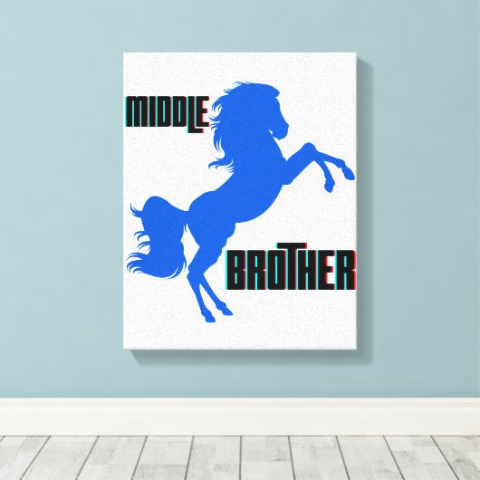 Reitpferden Leinwanddruck (Insitu (Holzboden))