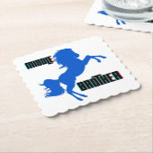 Reitpferden Untersetzer (angewinkelt)