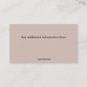 Reitpferder Visitenkarte (Rückseite)