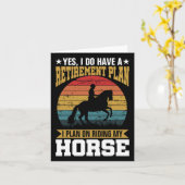 Reitplan Reitpferde Pferde Lover Funny Gi Karte (Gelbe Blume)
