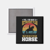 Reitplan Reitpferde Pferde Lover Funny Gi Magnet (Vorderseite/Rückseite)