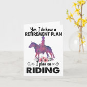 Reitplan Reitpferde Pferde Lover Funny Ho Karte (Gelbe Blume)