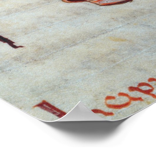 Reitportrait des Pepin King of Italy Poster (Ecke)