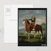 Reitportrait Postkarte (Vorne/Hinten)