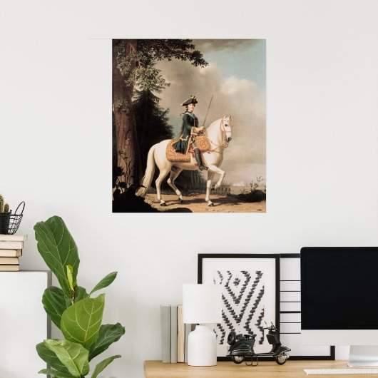 Reitportrait von Catherine II Poster (Heimbüro)
