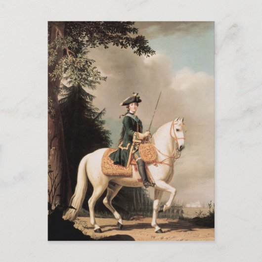Reitportrait von Catherine II Postkarte (Vorderseite)