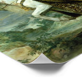 Reitportrait von Elisabeth de France Poster (Ecke)