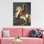 Reitportrait von Louis XIV Leinwanddruck (Insitu (Wohnzimmer))