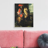 Reitportrait von Louis XIV Leinwanddruck (Insitu (Wohnzimmer))
