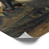 Reitportrait von Louis XIV Poster (Ecke)