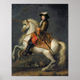 Reitportrait von Louis XIV Poster