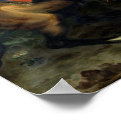 Reitportrait von Louis XIV Poster (Ecke)