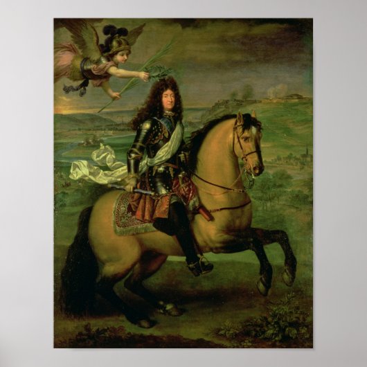 Reitportrait von Louis XIV Poster (Vorne)