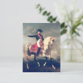 Reitportrait von Napoleon I 1810 Postkarte (Stehend Vorderseite)