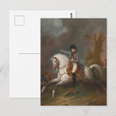 Reitportrait von Napoleon Postkarte (Vorne/Hinten)