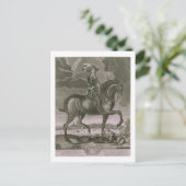 Reitportrait von Oliver Cromwell (1599-1658) Postkarte (Stehend Vorderseite)