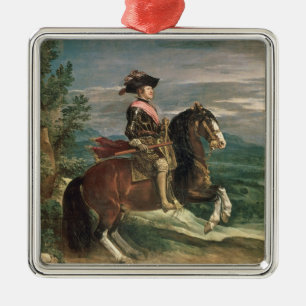 Reitportrait von Philip IV c.1636 Ornament Aus Metall