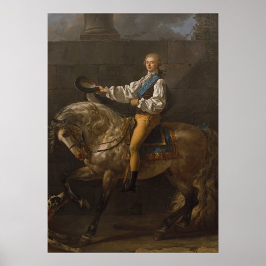 Reitportrait von Stanisław Poster (Vorne)