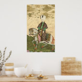 Reitportrait von Sultan Osman II 1618 Poster (Küche)