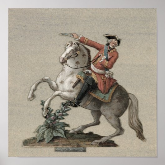 Reitporträt von Prinz Charles Poster (Vorne)