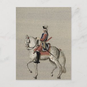 Reitporträt von Prinz Charles Postkarte