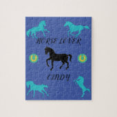 Reitpuzzle mit personalisiertem Namen. Puzzle (Vertikal)