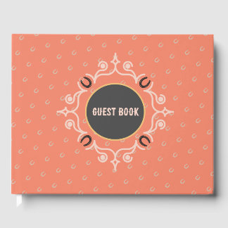 Reitrahmen Lucky Horseshoe Muster Gästebuch