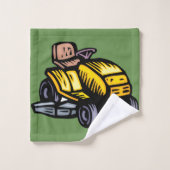 Reitrasenmäher-Tuch-Set Badhandtuch Set (Waschlappen)