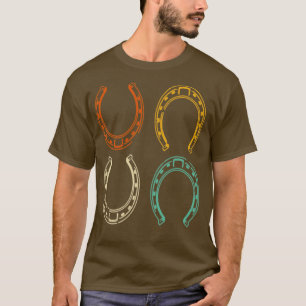 Reitreiter Retro Vintages Pferd T-Shirt