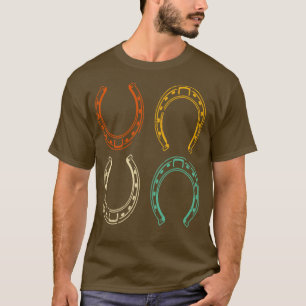 Reitreiter Retro Vintages Pferd T-Shirt