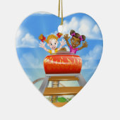 Reitrollen-Untersetzer Keramikornament (Rechts)