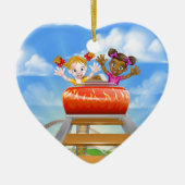 Reitrollen-Untersetzer Keramikornament (Vorne)