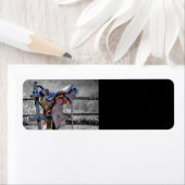 Reitsattel auf dem Corral Fence Western (Insitu)