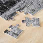 Reitsattel auf dem Corral Fence Western Puzzle (Seite)