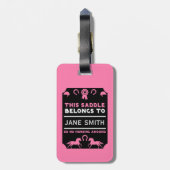 Reitsattel Gepäckanhänger (Rückseite vertikal)