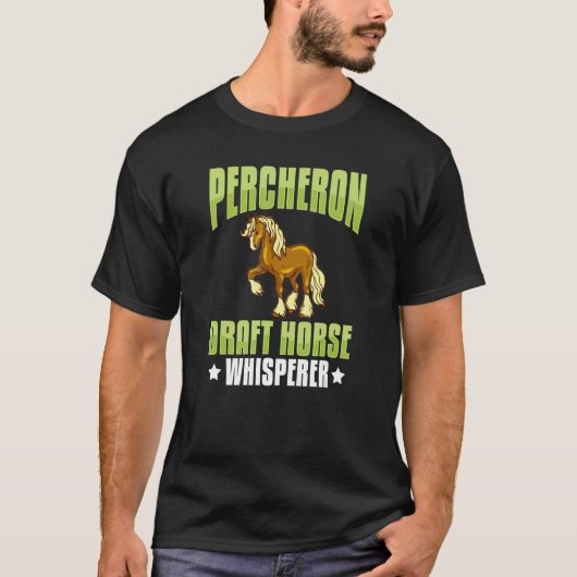 Reitsattel Percheron - Pferderennbahn 2 T-Shirt (Vorderseite)