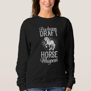 Reitsattel Percheron - Pferderennbahn - Entwurf 8 Sweatshirt