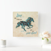 Reitsäulenuhr Quadratische Wanduhr (Zuhause)