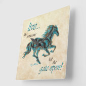 Reitsäulenuhr Quadratische Wanduhr (Winkel)