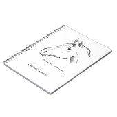 Reitschlange-Design-Notebook Notizblock (Linke Seite)