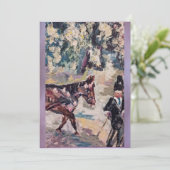 Reitschmuckmalerei im Renaissancestil Feiertagskarte (Stehend Vorderseite)