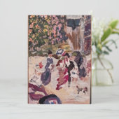 Reitschmuckmalerei im Renaissancestil Feiertagskarte (Stehend Vorderseite)