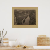 Reitschuh Canyon, Green River, 1872 Poster (Küche)